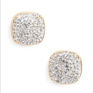 Kate Spade Pave Small Square Stud Earrings